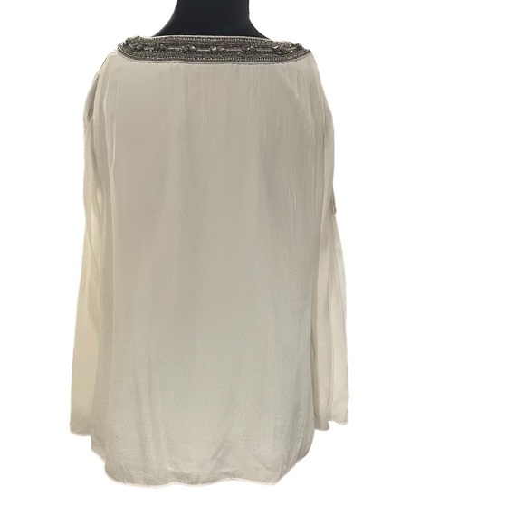 Alice + Olivia Rivera Bell Sleeve Embellished Top - Picture 5 of 13